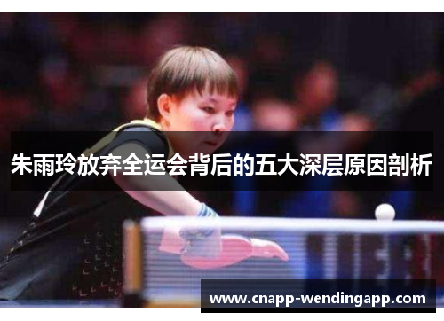 朱雨玲放弃全运会背后的五大深层原因剖析 朱雨玲放弃全运会背后的五大深层原因剖析